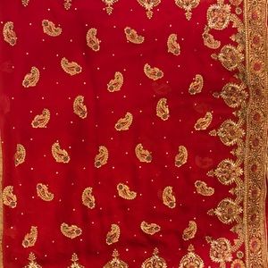 Red saree